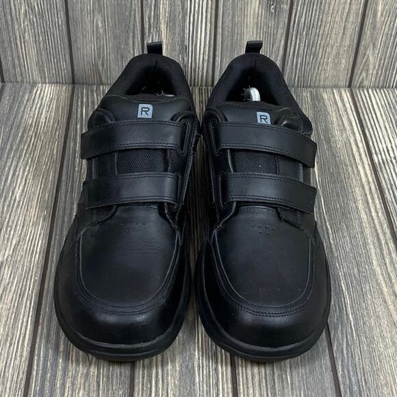 Rockport Men Walking Stability Sneakers Shoes‎ Black Leather Hook & Loop Sz 12W main image 6